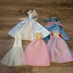 Barbie Doll Clothes Lot Princess Gowns/Ball Gowns